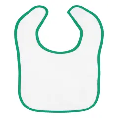 Rabbit Skins&reg; Contrast Trim Terry Bibs for Infants - 1003