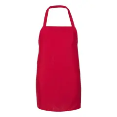 Q-Tees&reg; Bib Apron Red