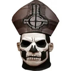 Ghost Papa Emeritus II Mask With Hat Costume Accessory