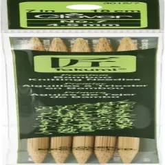 Takumi Bamboo Double Point Knitting Needles 7" 5/Pkg-Size 7/4.5mm