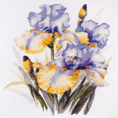 Cross stitch kit Irises