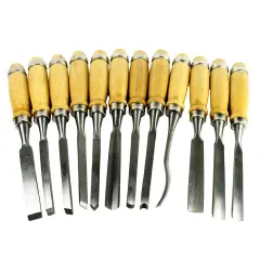 Kitcheniva 12 Piece Wood Carving Hand Chisel Tool