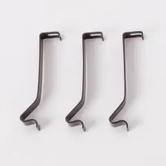 Aladdin Steel Spring Mount Clips for Hanging Oil Lamp, Fit H175 Hanging Lamp Frame, 2.75 x .375 in, Set of 3, Black