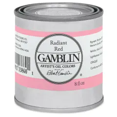 Gamblin Artist's Oil Color - Radiant Red, 8 oz Can