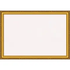 Colonial Embossed Gold Wood Framed Corkboard, White Cork