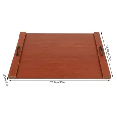 Kitcheniva Noodle Wood Board Stove Top Cover For Gas And Electric Stove Brown