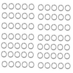 JewelrySupply Jump Rings - Oval Open 5x4mm Silver Plated (Package of 50)