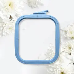 Plastic Square Hoop Nurge 170-12 Pastel Blue