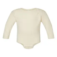 Rabbit Skins&reg; Infant Fine Jersey Long Sleeve Bodysuit Natural