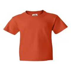 12 Pack: Fruit of the Loom&reg; Youth Short Sleeve Crew Neck T-Shirt Burnt orange