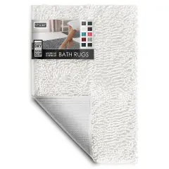 Hearth & Harbor Chenille Bath Mat Off-White