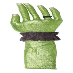 Gallerie II 19" Green and Black Glittered Envy Flexible Right Hand Halloween Decor