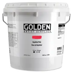 Golden Heavy Body Acrylic Paint - Naphthol Pink, 3.78 L Jar