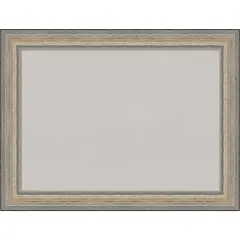 Fleur Silver Wood Framed Corkboard, Grey Cork
