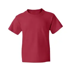 JERZEES&reg; Dri Power Youth 50/50 Poly Cotton Crewneck Short Sleeve T-Shirt True red