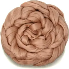 CASHMERE INDULGENCE BLEND of Superfine Merino, Mulberry Silk and a Touch of Cashmere Fiber, Spinning, Felting & Blending. Rose Gold