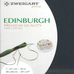 PrecutZweigart Edinburgh 36 count Charcoal Gray