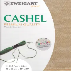 Precut Zweigart Cashel Vintage 28 count Vintage Country Mocha