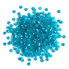 Buttons Galore Jewelz Rhinestones Craft Embellishments Assorted Colors Approx. 1600 Pieces Dark aqua ab