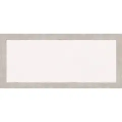 Marred Wood Framed Corkboard, White Cork Silver