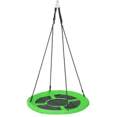 40'' Kids Spider Web Tree Swing Set Saucer Swing Outdoor Backyard