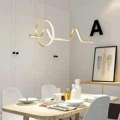 Kitcheniva Modern Island Pendant Lamp Chandelier With Remote