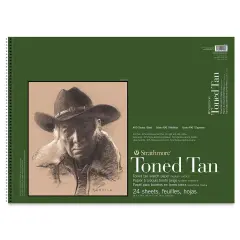 Strathmore 400 Series Recycled Toned Sketch Pad - 18" x 24", 24 Sheets, Warm Tan