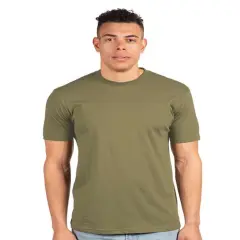 Next Level&reg; Premium Cotton Crewneck Short Sleeve T-Shirt Military green