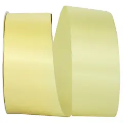 Florist Ribbons --- 2.5 inch x 50 yards --- Satin / Acetate Supreme Cooler Ribbon -- Maize Color