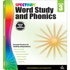 Spectrum Grade 3 Word Study and Phonics Workbook, Language Arts Book Covering Vocabulary, Dictionary Skills, Spelling, Figures of Speech, Prefixes, Suffixes, ELA Classroom or Homeschool Curriculum