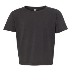 Next Level&reg; Youth Short Sleeve Crewneck CVC T-Shirt Charcoal