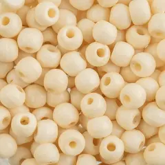 John Bead 6mm Round Natural Bone Beads, 200pcs