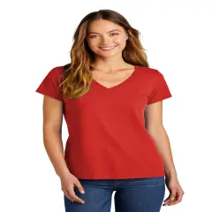 District&reg; Women&rsquo;s The Concert Short Sleeve V-Neck Tee New red