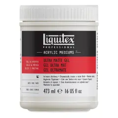 Liquitex Medium - Ultra Matte Gel Medium, Matte, 16 oz jar