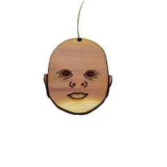 Baby Face - Cedar Ornament