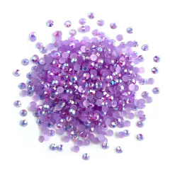 Buttons Galore Jewelz Rhinestones Craft Embellishments Assorted Colors Approx. 1600 Pieces Lt. amethyst ab