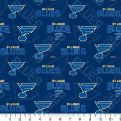 Sykel Enterprises NHL Team Cotton Fabric-Saint Louis Blues Tone on Tone Cotton Quilting Fabric