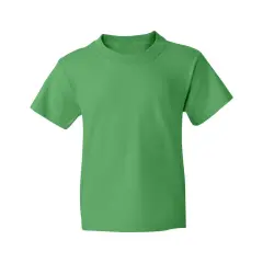 JERZEES&reg; Dri Power Youth 50/50 Poly Cotton Crewneck Short Sleeve T-Shirt Kelly