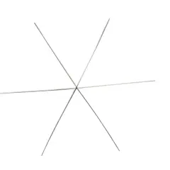 Snowflake Wire Spoke 4-1/2" (7-Pcs) - Snowflake Ornament Wire Forms