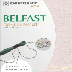 Precut Zweigart Belfast 32 count Rose Blush