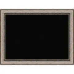 Lyla Ornate Silver Framed Corkboard, Black Cork