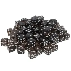 WE Games Clear Dice with Squared Corners - 100 Pack