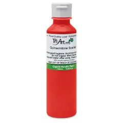 Tri-Art Liquid Artist Acrylics - Quinacridone Scarlet, 120 ml bottle