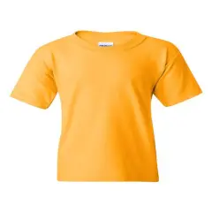 Gildan&reg; Heavy Cotton Crew Neck Short Sleeve Youth T-Shirt Gold
