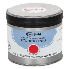 Cranfield Caligo Safe Wash Etching Ink - Process Red (Magenta), 500 g Can