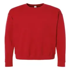 Tultex&reg; Fleece Crewneck Sweatshirt Red