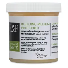 R & F Oil Blending Medium w/ Drier - 16 oz Jar