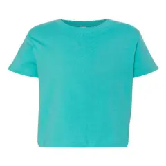Rabbit Skins&reg; Crewneck Short Sleeve Toddler Fine Jersey Tee Caribbean