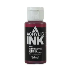 Holbein Acrylic Ink - Quinacridone Crimson, 30 ml