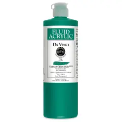 Da Vinci Fluid Acrylics - Viridian Green Hue, 16 oz bottle